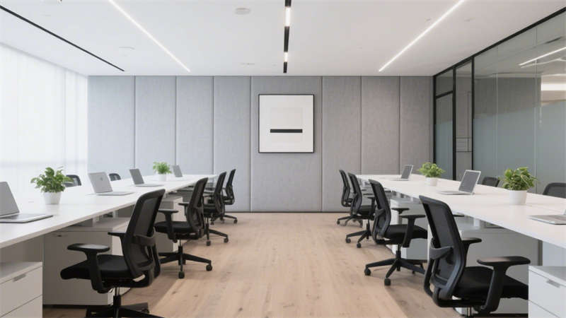 合肥1500平辦公室裝修，打造極簡質感與高效協作空間